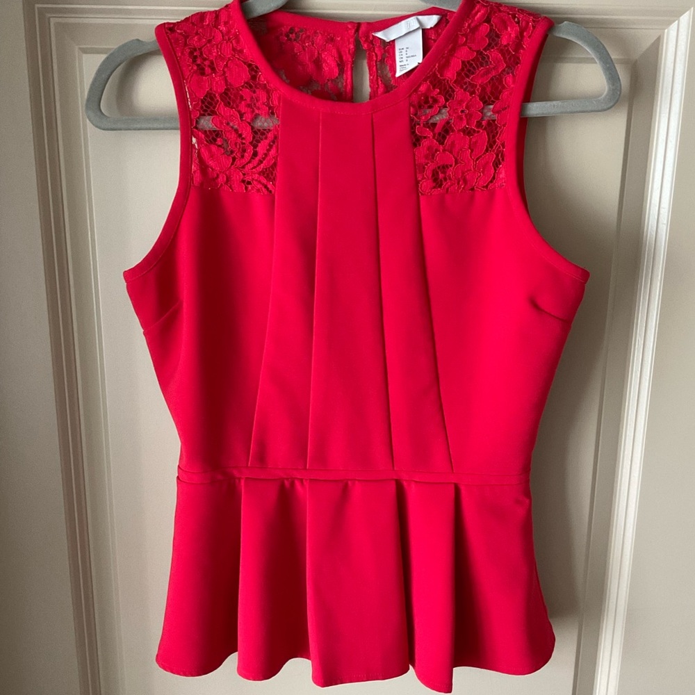 H&M Peplum Lace Top
